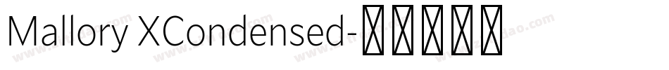 Mallory XCondensed字体转换